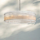 Sun Marco Crystal Round Chandelier-60''-Polished Nickel-