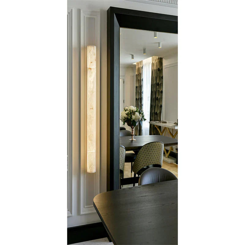 Venus Modern Linear Alabaster Wall Sconce 3'' 4.7''-Blushlighting