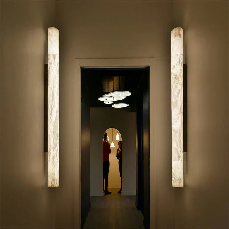 Venus Modern Linear Alabaster Wall Sconce 3'' 4.7''-Blushlighting